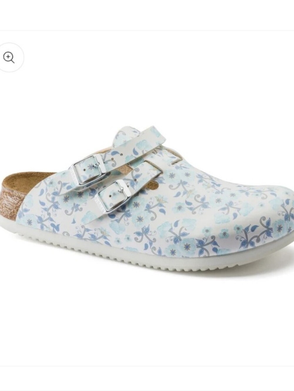 BRAND NEW LOVE83  with FLORAL SLIP-ON CLOG  with  ADJUSTABLE BUCKLES
